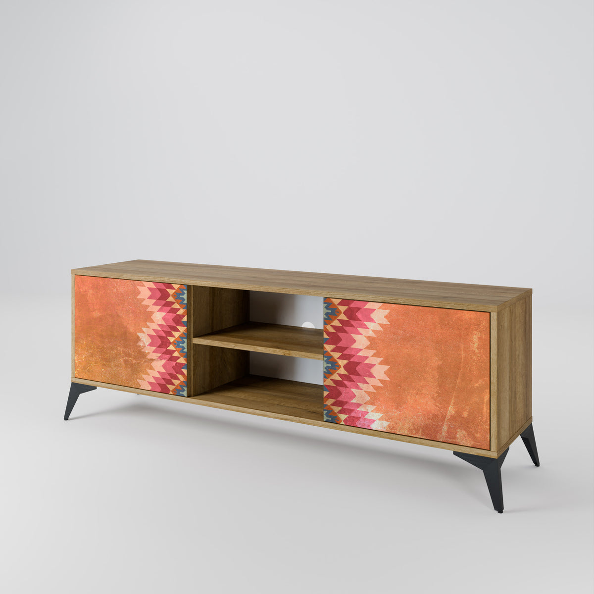 INDIAN FOLK Mueble de TV de 2 Puertas