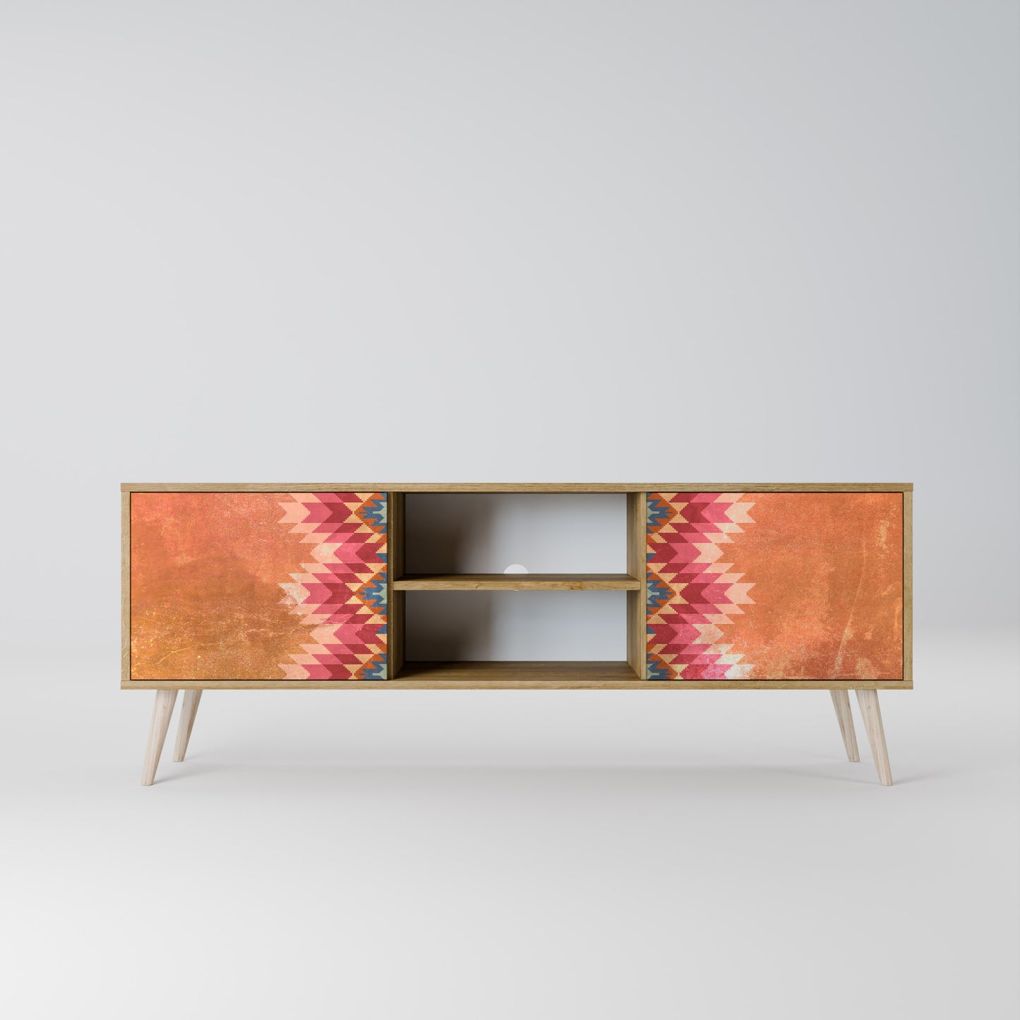 INDIAN FOLK Mueble de TV de 2 Puertas