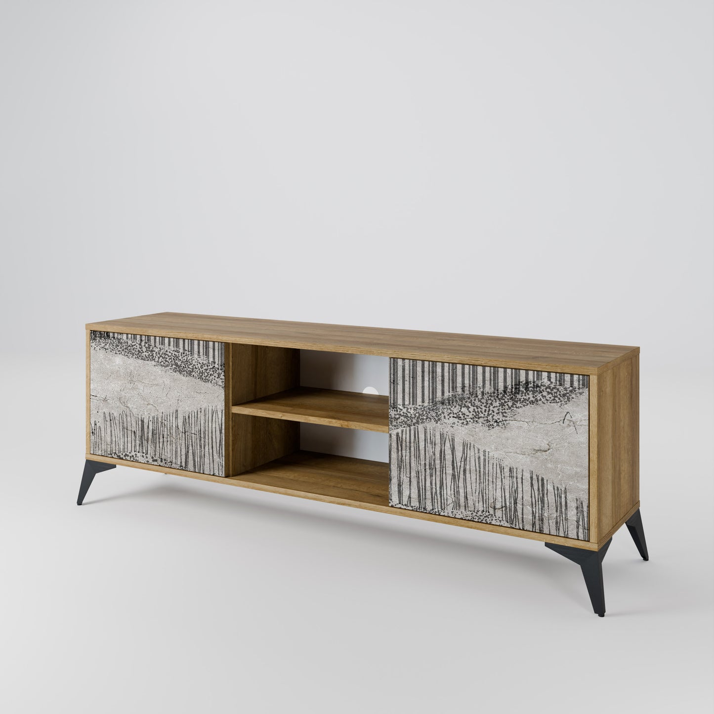 GRAIN LINES 2-Door TV Cabinet