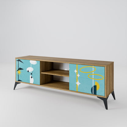 PATHS TO HAPPINESS Mueble de TV de 2 Puertas