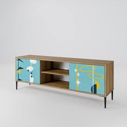 PATHS TO HAPPINESS Mueble de TV de 2 Puertas