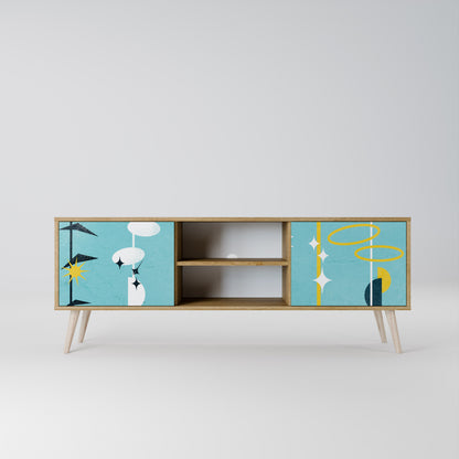 PATHS TO HAPPINESS Mueble de TV de 2 Puertas