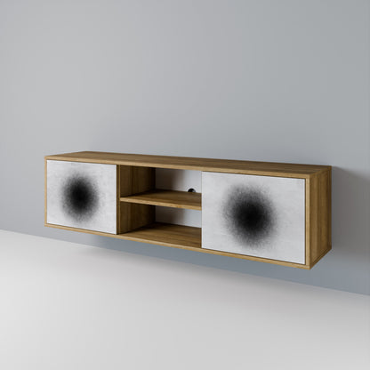 BLACK HOLE Mueble de TV de 2 Puertas