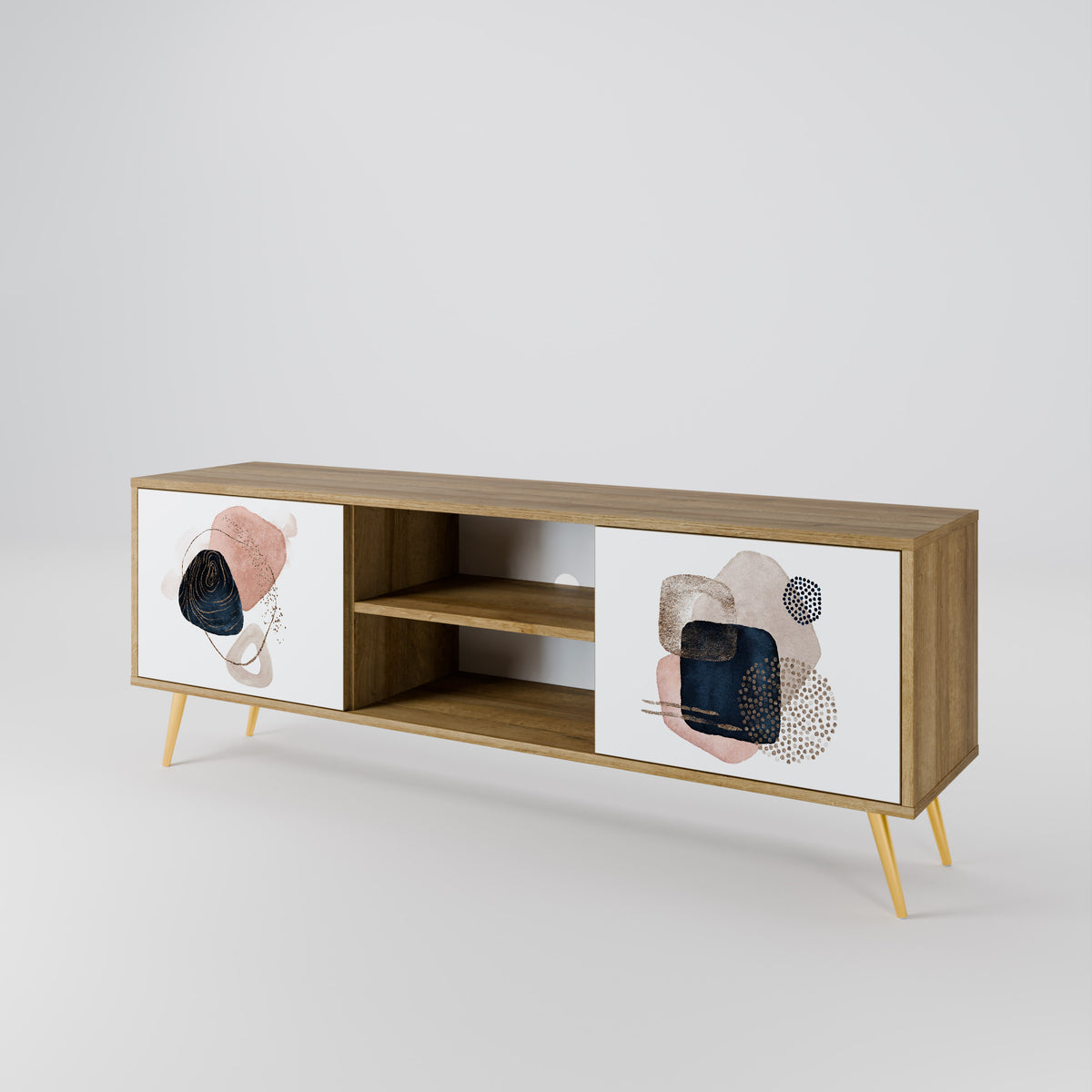 COLORFUL SHAPES Mueble de TV de 2 Puertas