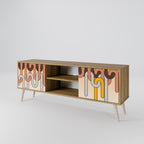 COLORFUL STRINGS Mueble de TV de 2 Puertas