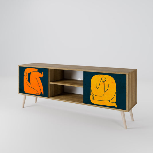 TOGETHER BUT SEPARATELY Mueble de TV de 2 Puertas