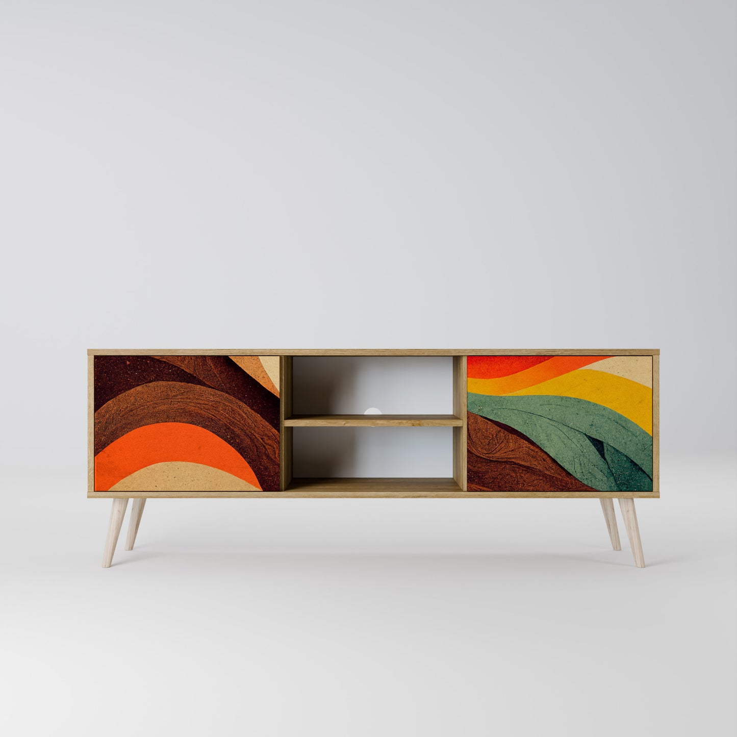 COLORFUL STRANDS Mueble de TV de 2 Puertas