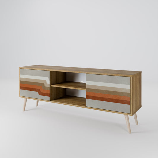 PECULIAR TRAIL Mueble de TV de 2 Puertas