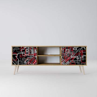 BROKEN LINES Mueble de TV de 2 Puertas