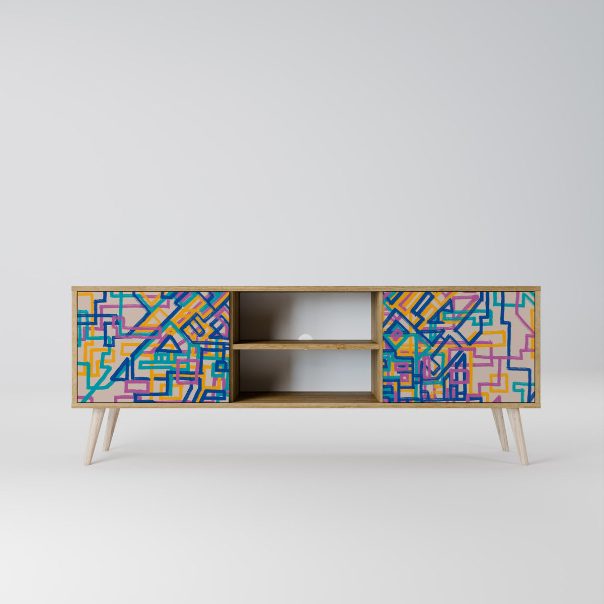 MEMORIES MAP Mueble de TV de 2 Puertas