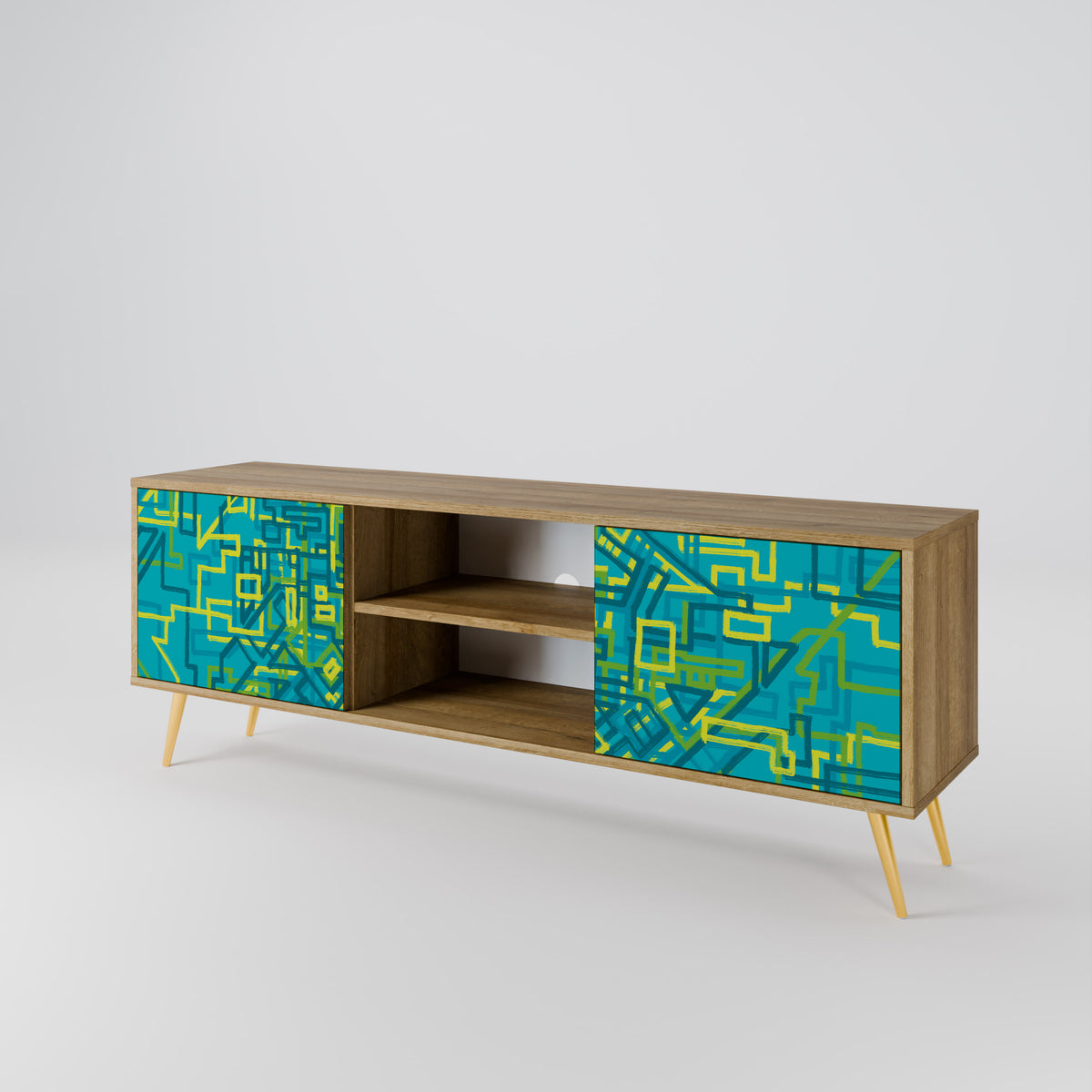 NOSTALGIC MEMORIES Mueble de TV de 2 Puertas