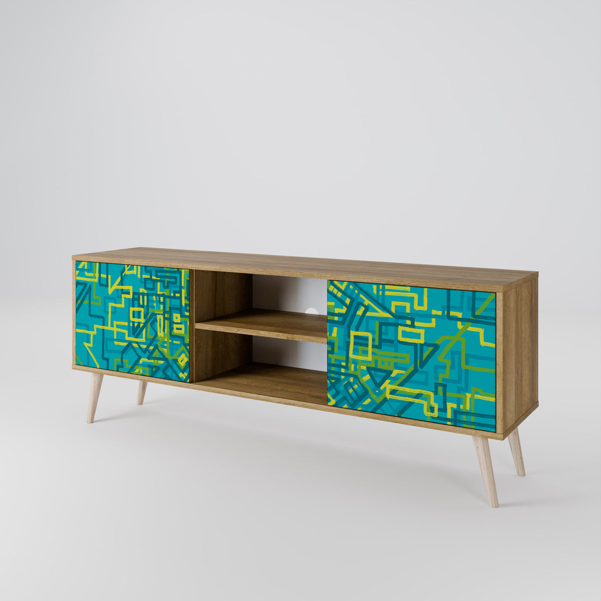 NOSTALGIC MEMORIES Mueble de TV de 2 Puertas