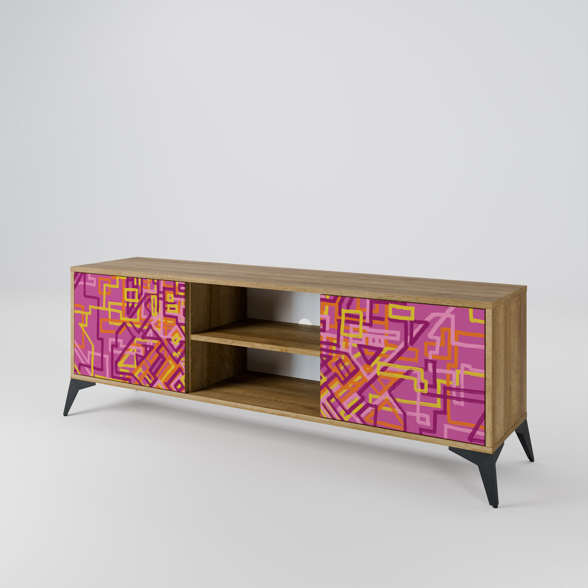 LOVELY MEMORIES Mueble de TV de 2 Puertas