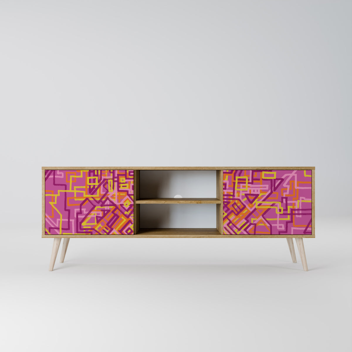 LOVELY MEMORIES Mueble de TV de 2 Puertas