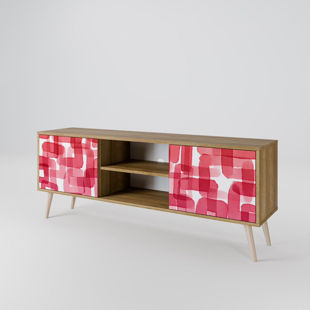 KALEIDOSCOPIC CUBISM Mueble de TV de 2 Puertas