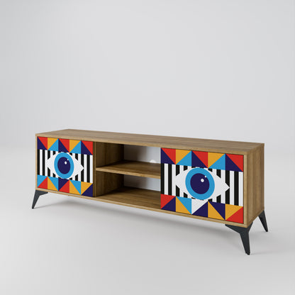 ABSTRACTION AND GEOMETRY Mueble de TV de 2 Puertas