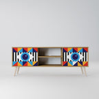 ABSTRACTION AND GEOMETRY 2-Door TV Cabinet
