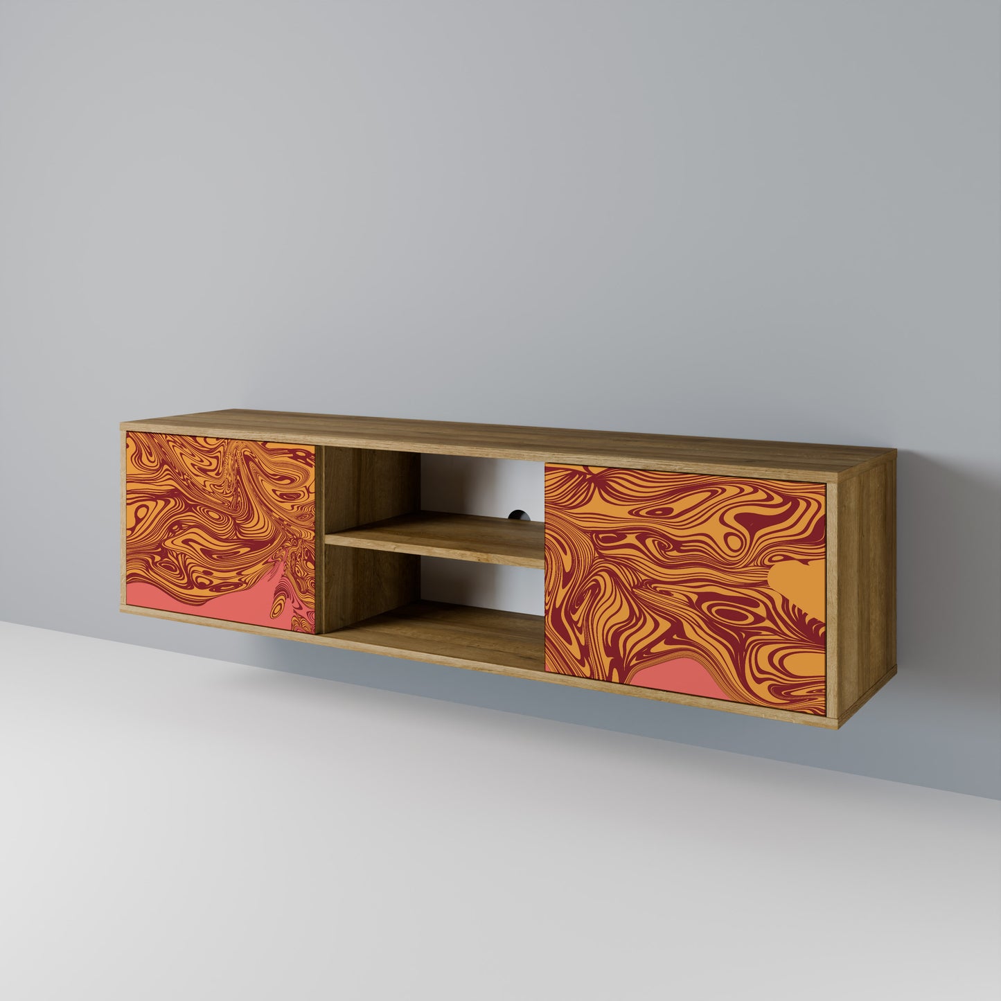 FLOATING THOUGHTS Mueble de TV de 2 Puertas