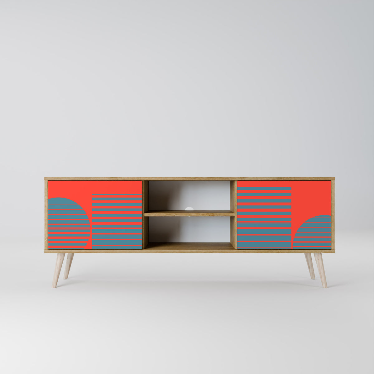 RISING GEOMETRY STARS Mueble de TV de 2 Puertas