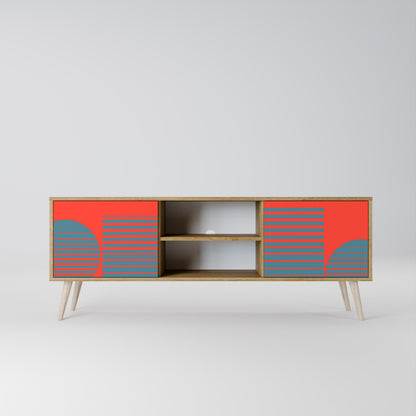 RISING GEOMETRY STARS Mueble de TV de 2 Puertas