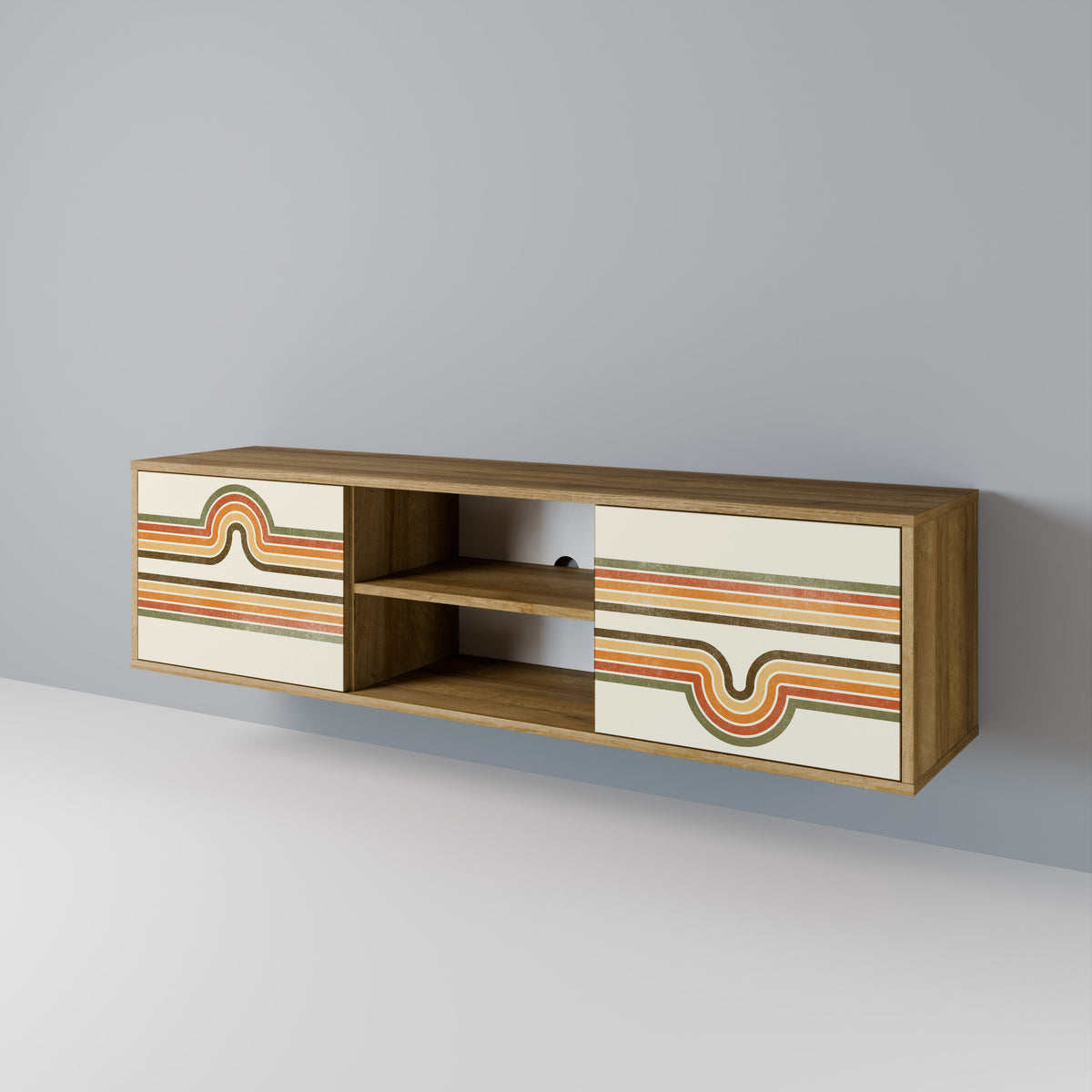 EXCEPTIONAL STREAM 2-Door TV Cabinet
