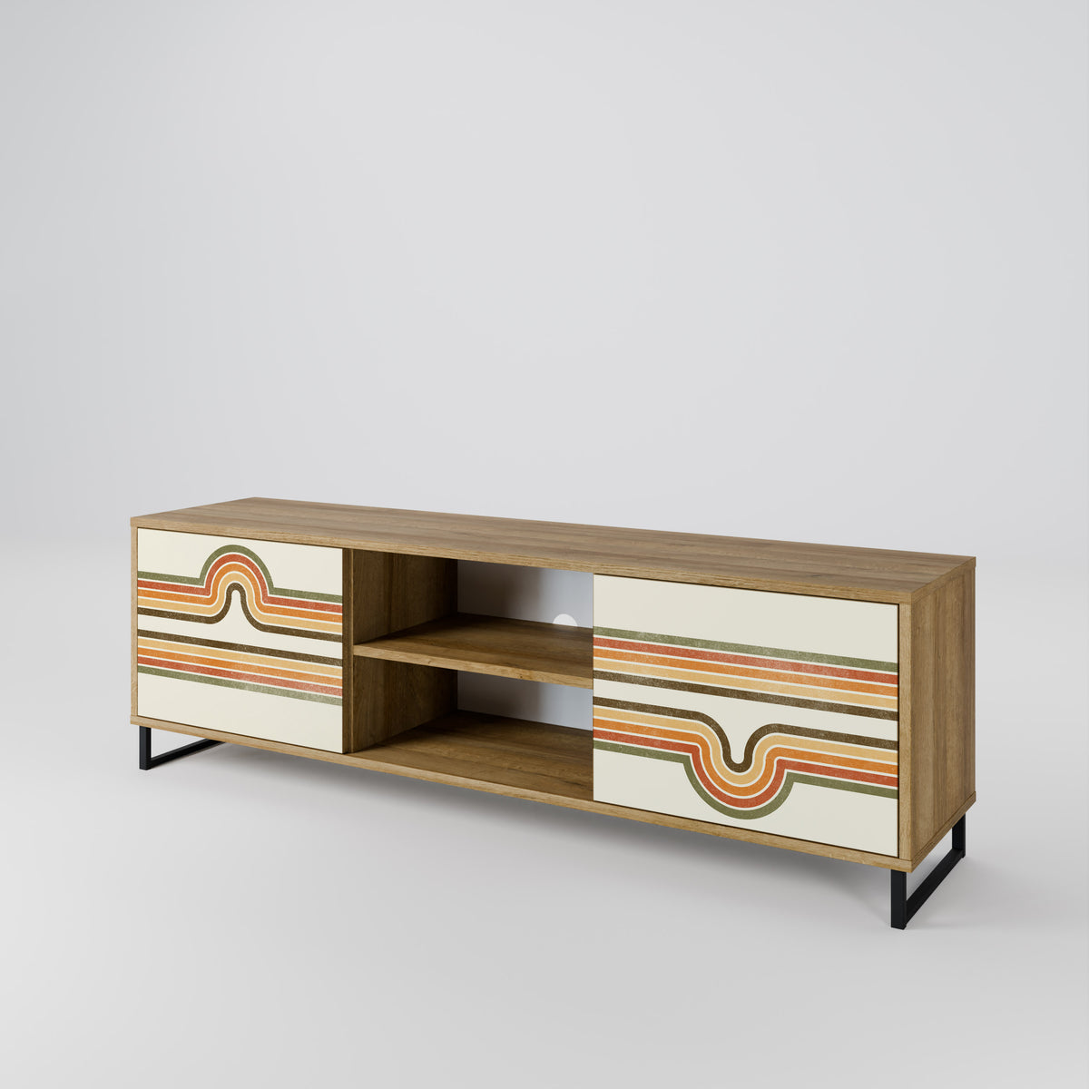 EXCEPTIONAL STREAM 2-Door TV Cabinet