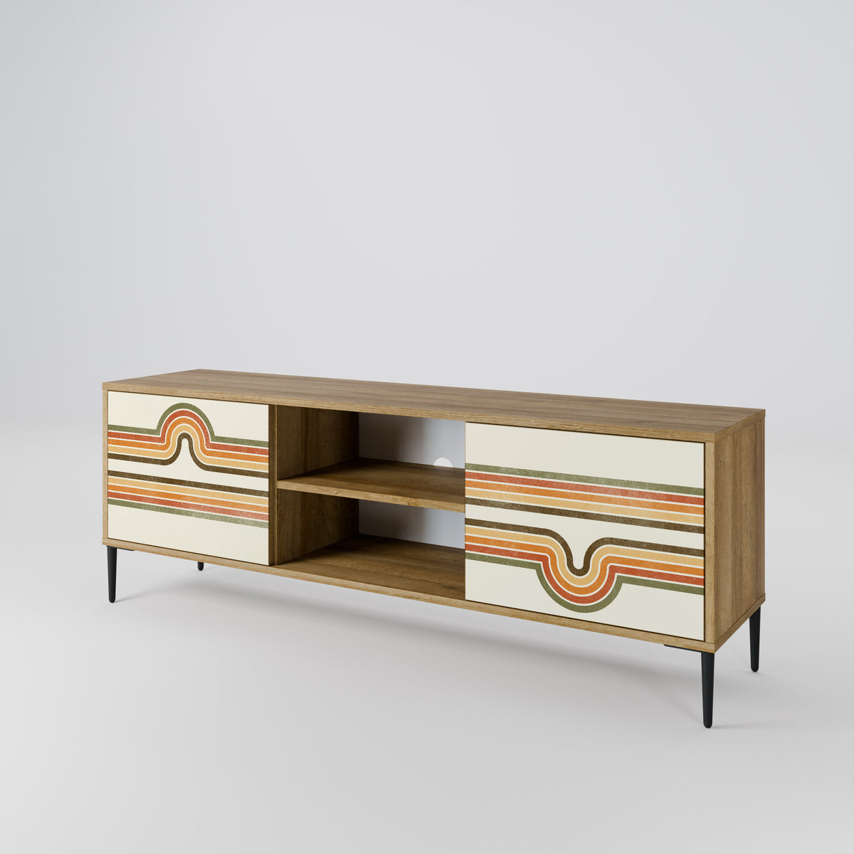 EXCEPTIONAL STREAM 2-Door TV Cabinet