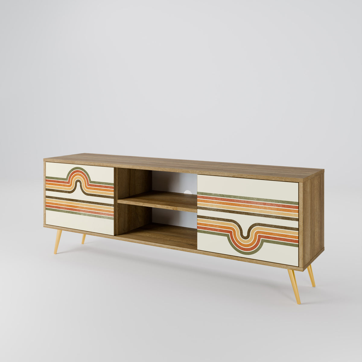 EXCEPTIONAL STREAM 2-Door TV Cabinet