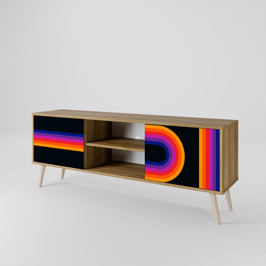 BLINDED BY THE LIGHTS Mueble de TV de 2 Puertas