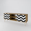 CLASSIC ZIG ZAG Mueble de TV de 2 Puertas