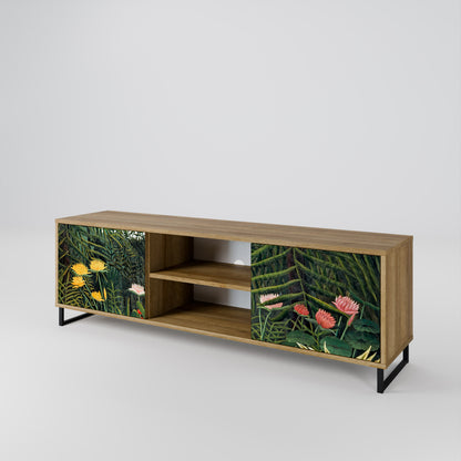 VIRGIN FOREST WITH SUNSET Mueble de TV de 2 Puertas