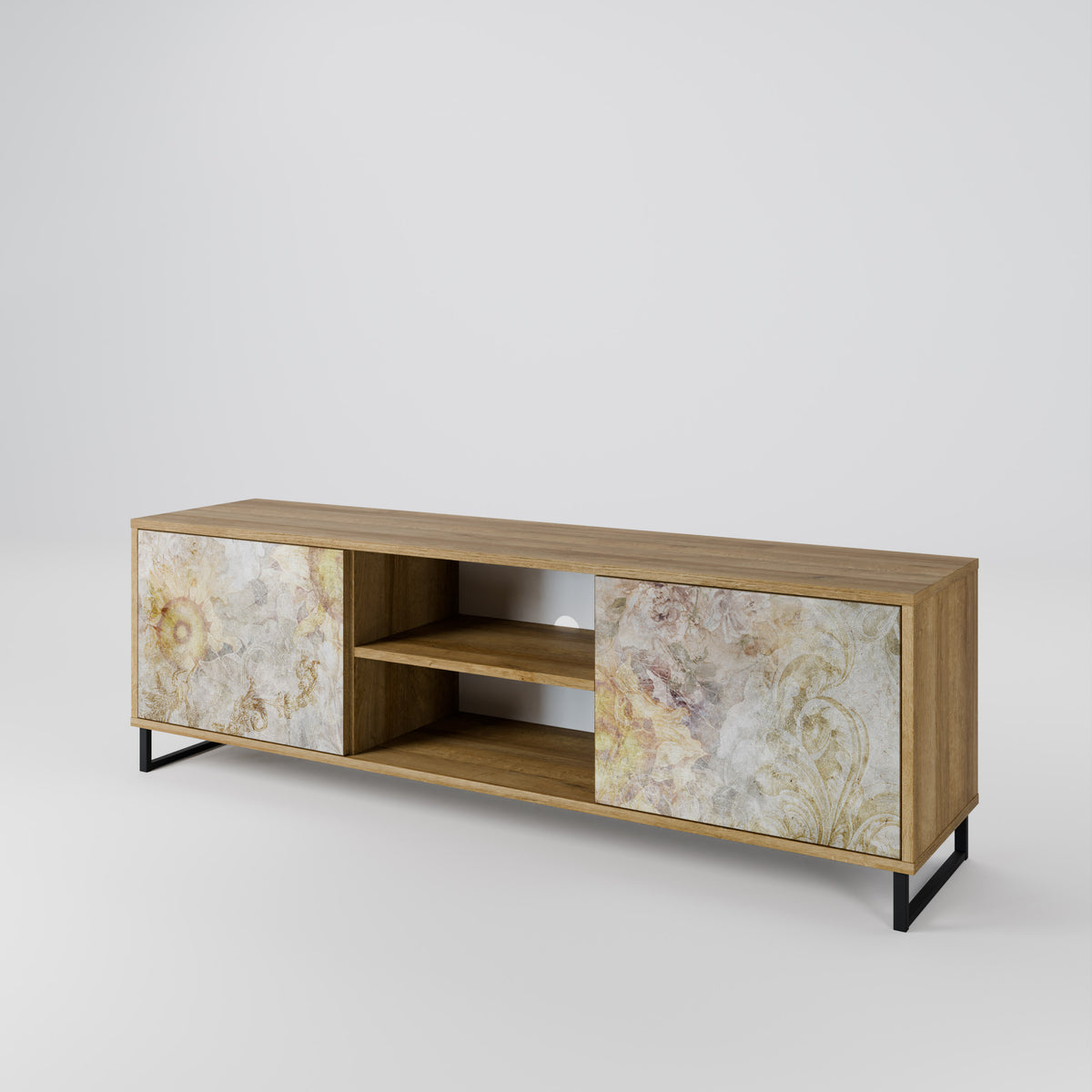 SUNFLOWER BLUR Mueble de TV de 2 Puertas