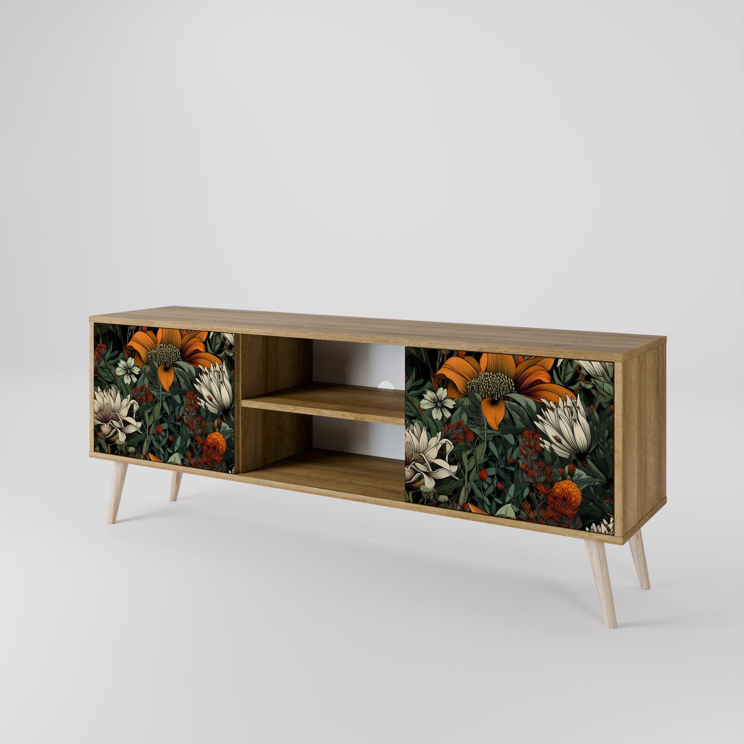 MIDNIGHT SPROUT Mueble de TV de 2 Puertas