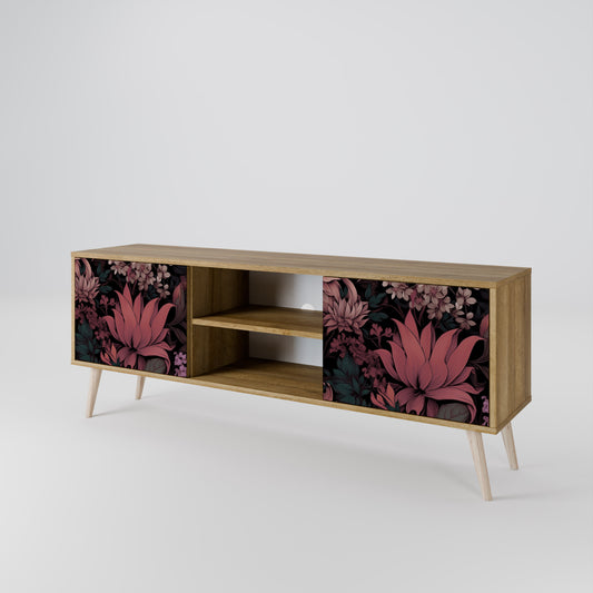 FLORAL WHISPER Mueble de TV de 2 Puertas