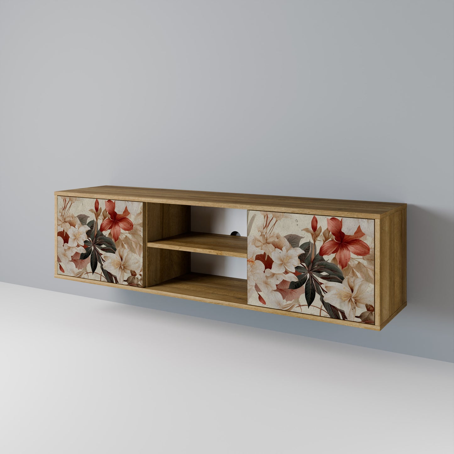 PETAL HARMONY Mueble de TV de 2 Puertas
