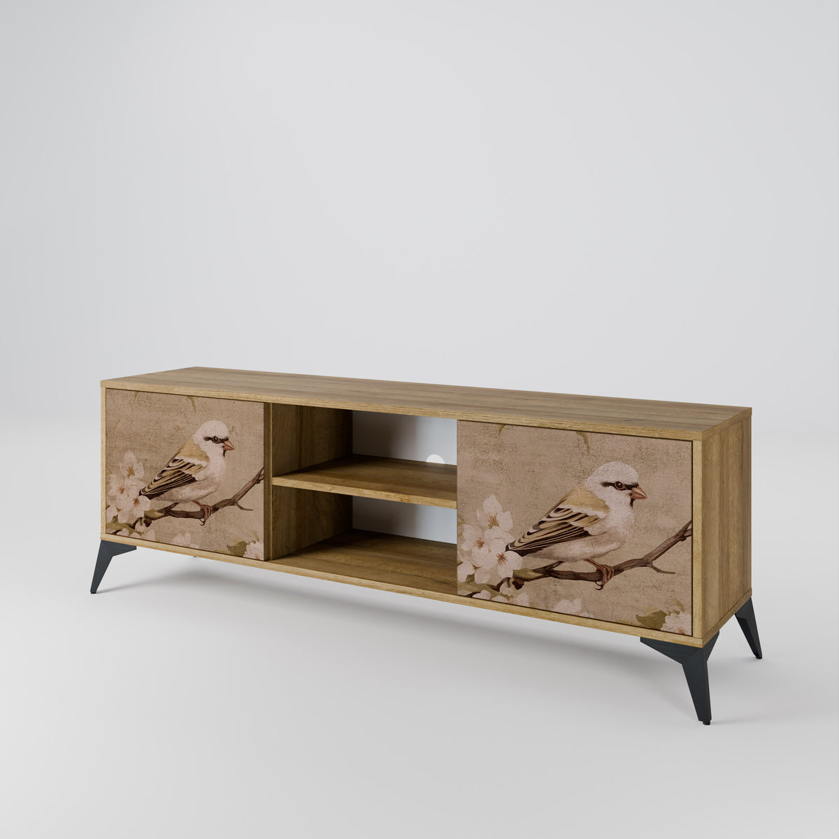PETAL DISTINGUISH Mueble de TV de 2 Puertas