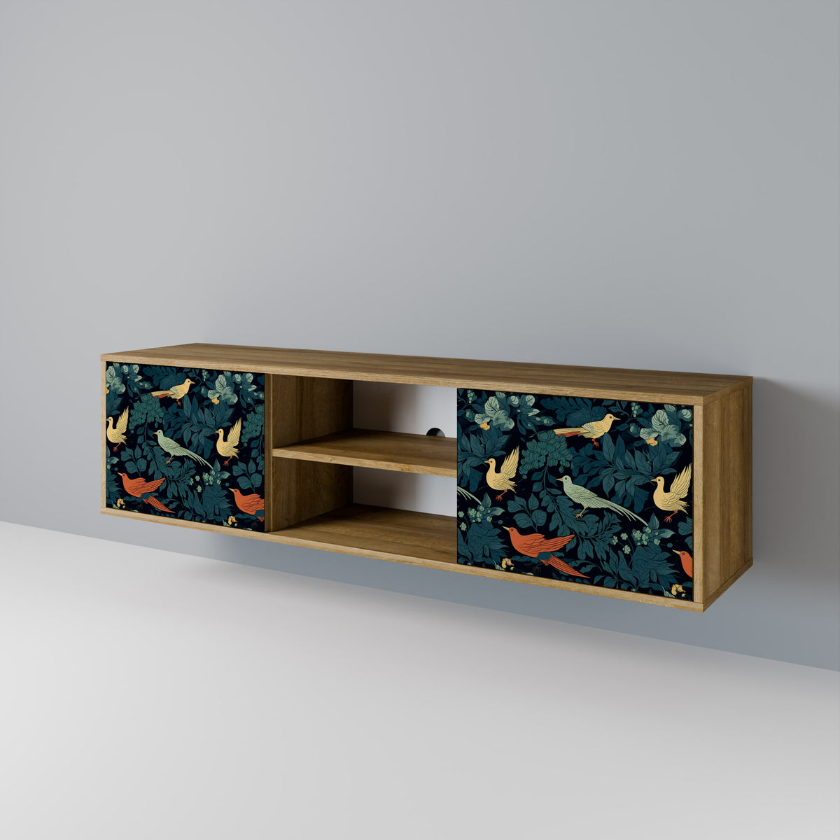 FOWL ORNAMENT Mueble de TV de 2 Puertas