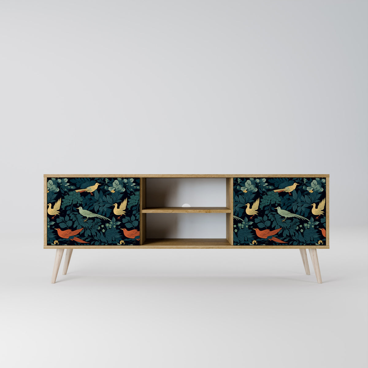 FOWL ORNAMENT Mueble de TV de 2 Puertas