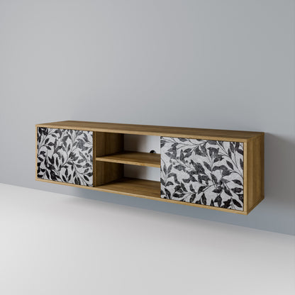 CHARCOAL SPROUT Mueble de TV de 2 Puertas