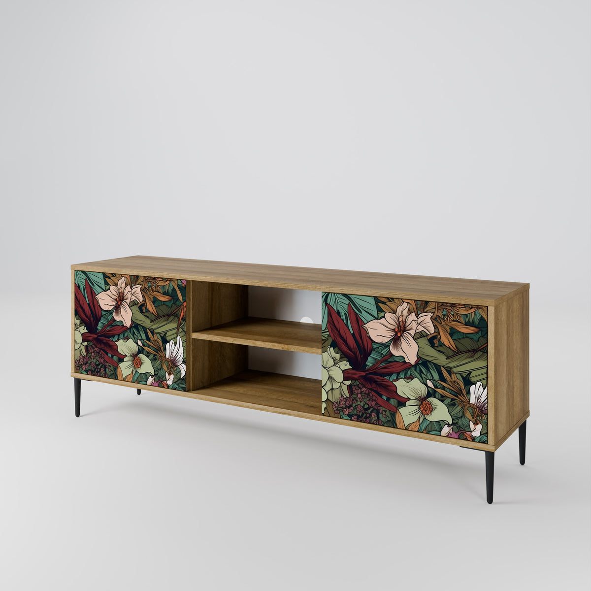 BOTANICAL EMERGENCE Mueble de TV de 2 Puertas