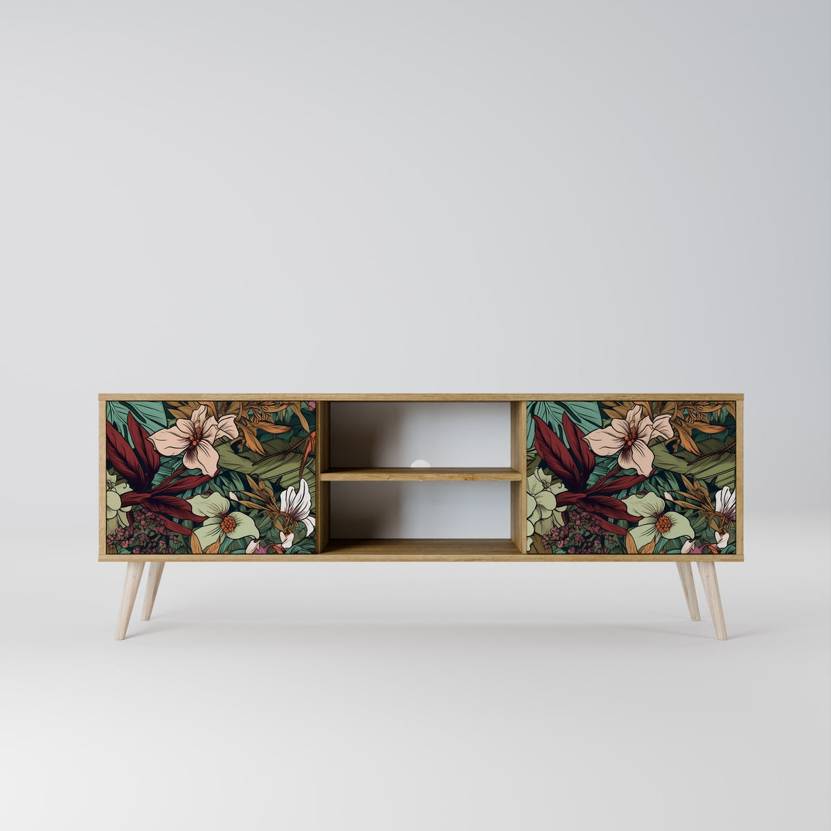 BOTANICAL EMERGENCE Mueble de TV de 2 Puertas