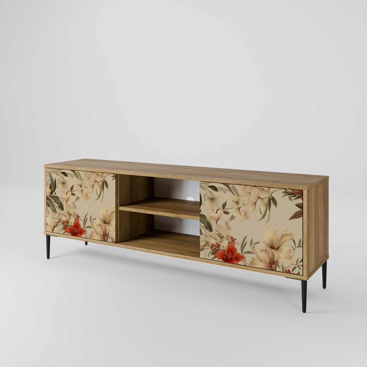 BLOOMING HARMONY Mueble de TV de 2 Puertas