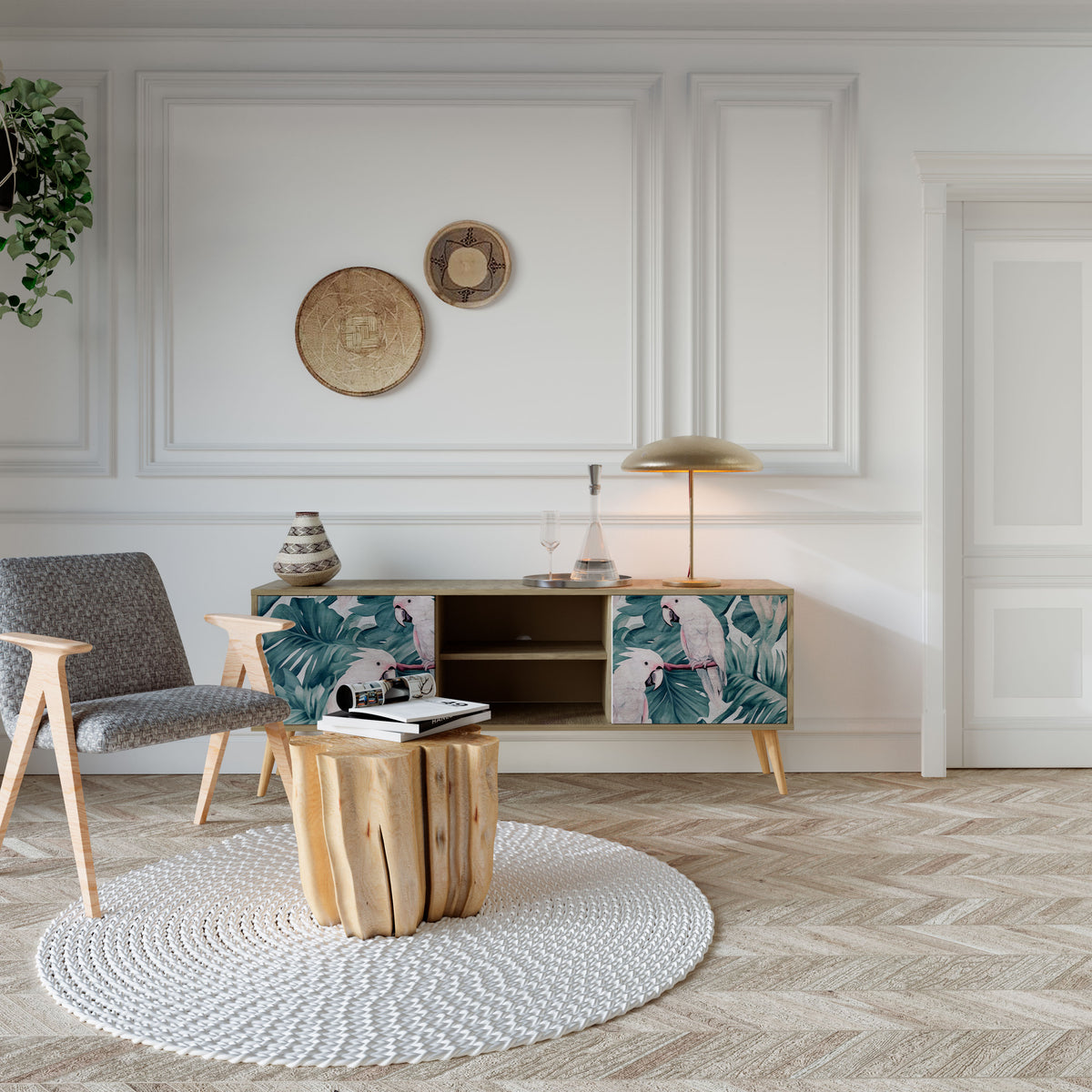 POPINJAY LOOK Mueble de TV de 2 Puertas