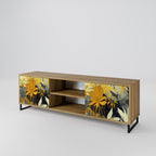 SUNKISSED LILY Mueble de TV de 2 Puertas en Efecto Roble