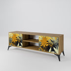 SUNKISSED LILY Mueble de TV de 2 Puertas en Efecto Roble