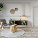 FLORAL SERENITY Mueble de TV de 2 Puertas