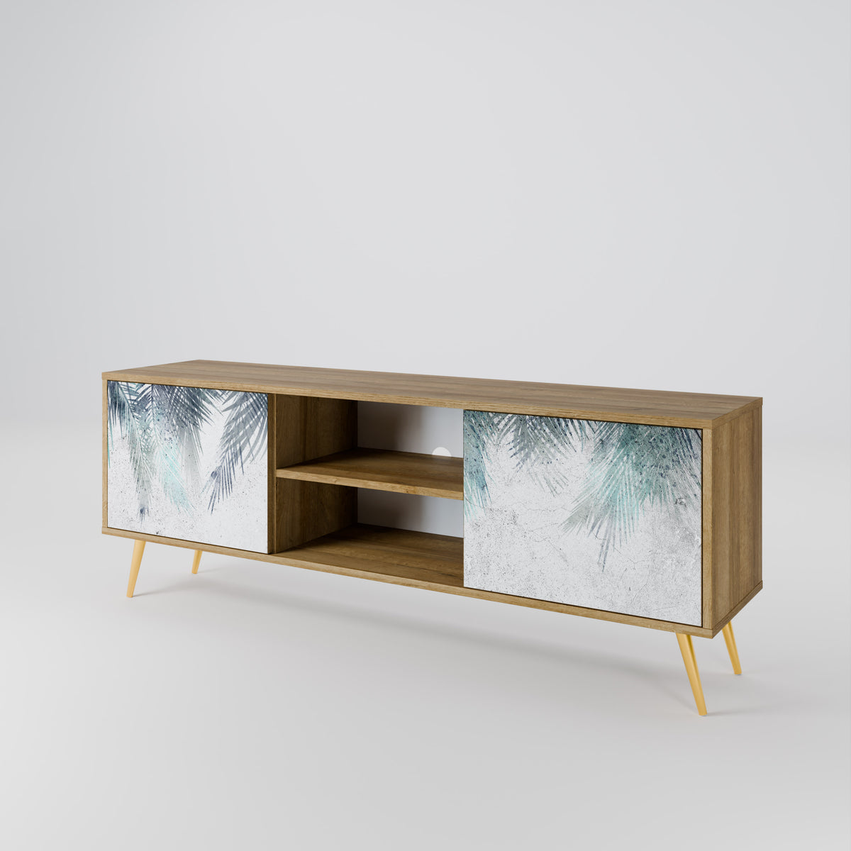 PALM VEIL Mueble de TV de 2 Puertas