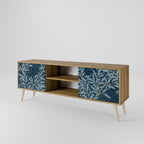BLUE LEAVES 2-Door TV Cabinet