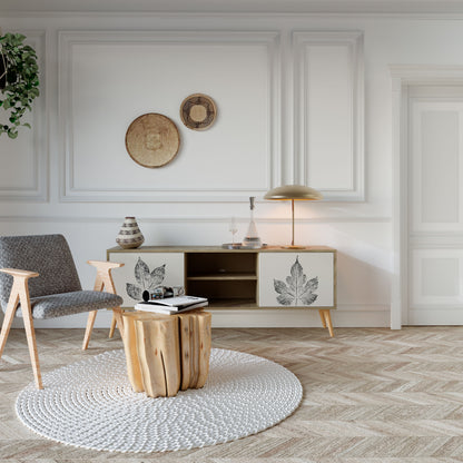 LEAFY STAMPS Mueble de TV de 2 Puertas