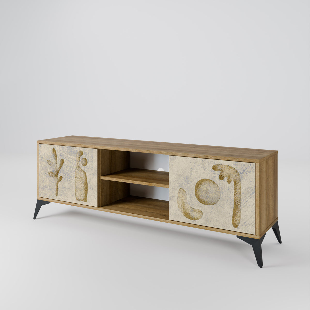 SAND SCULPTURES Mueble de TV de 2 Puertas